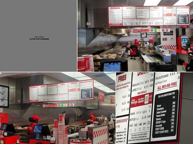 Five Guys Menu