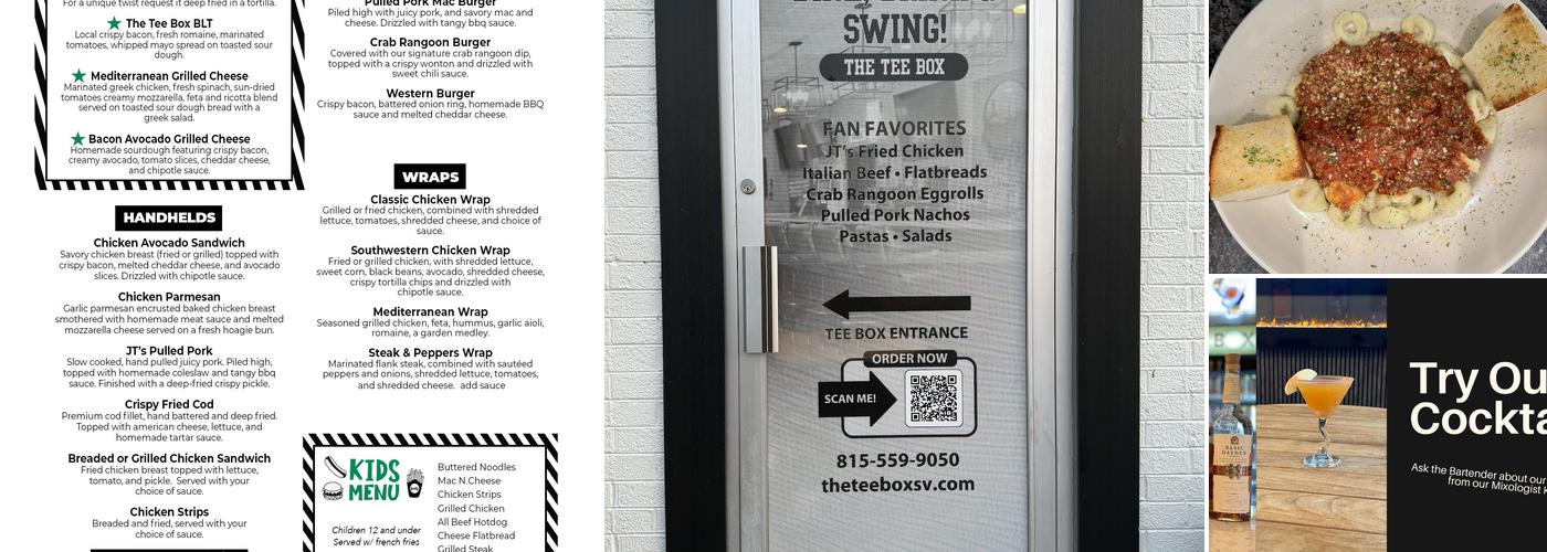 The Tee Box Menu