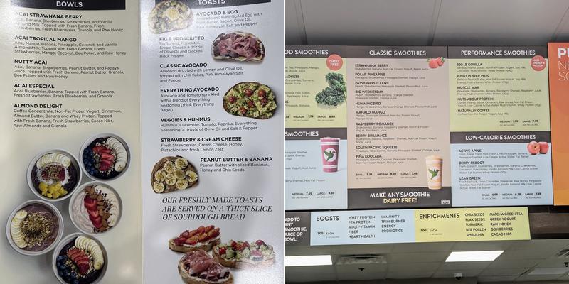 Robeks Fresh Juices & Smoothies Menu