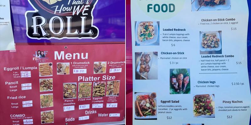 J&F Filipino food Menu