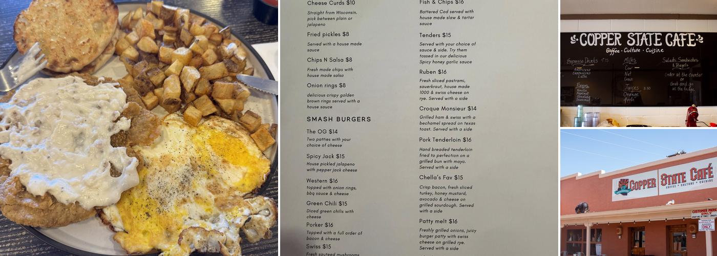 Cafe Copper State LLC Menu