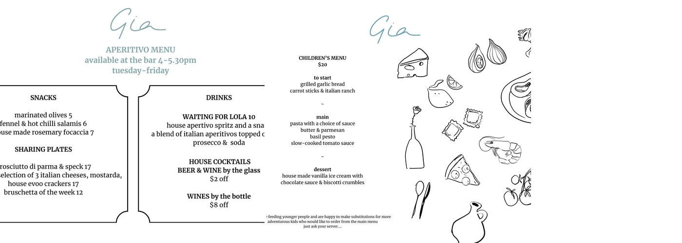 Gia Menu