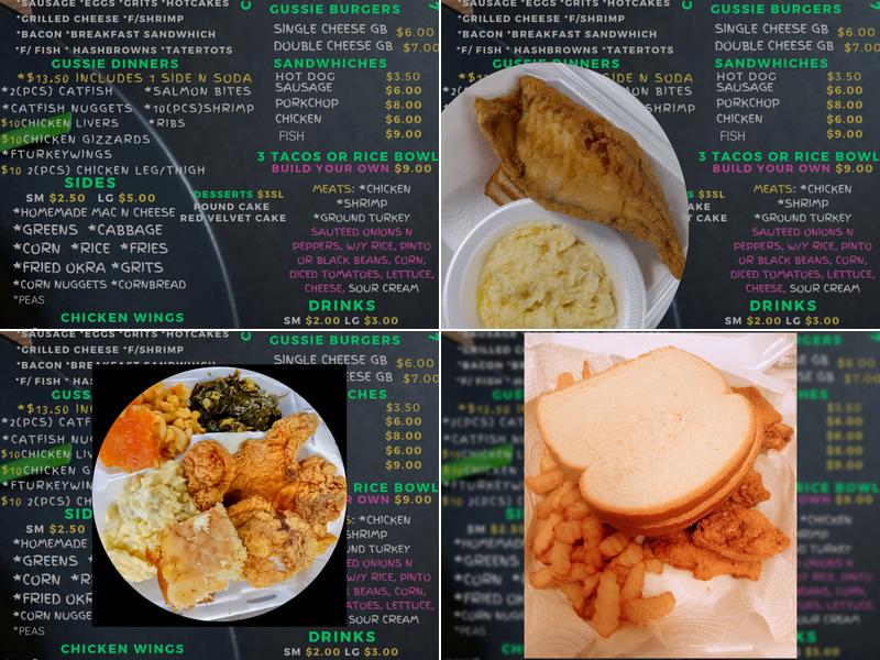 Gussie kitchen Menu