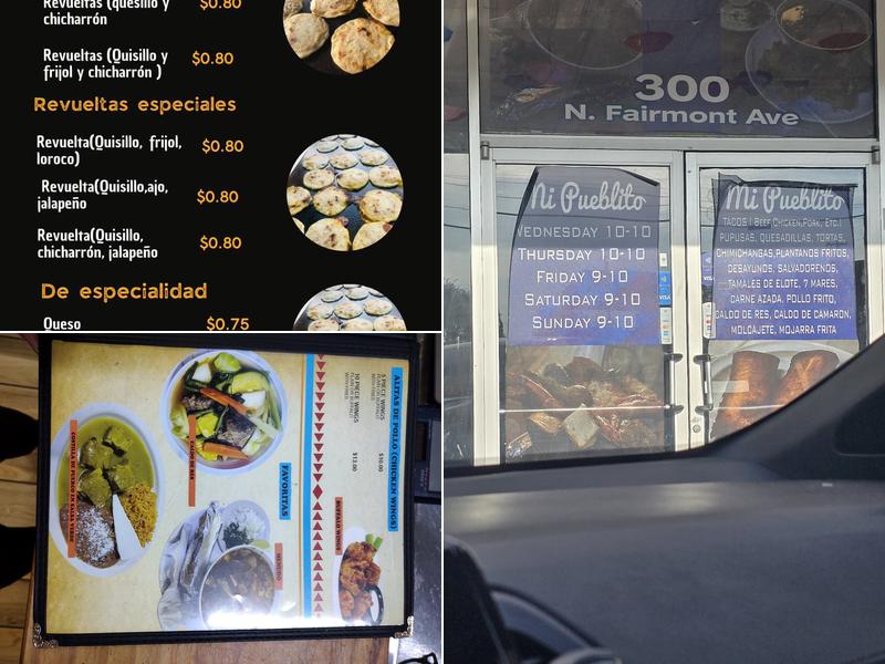 Pupuseria y Taqueria Mi Pueblito Menu