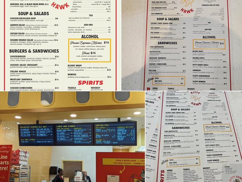 Kitty Hawk Eat + Drink Menu