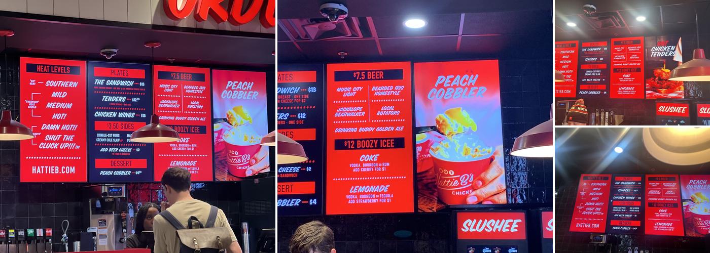 Hattie B’s Hot Chicken Menu