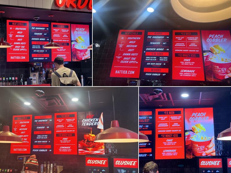 Hattie B’s Hot Chicken Menu