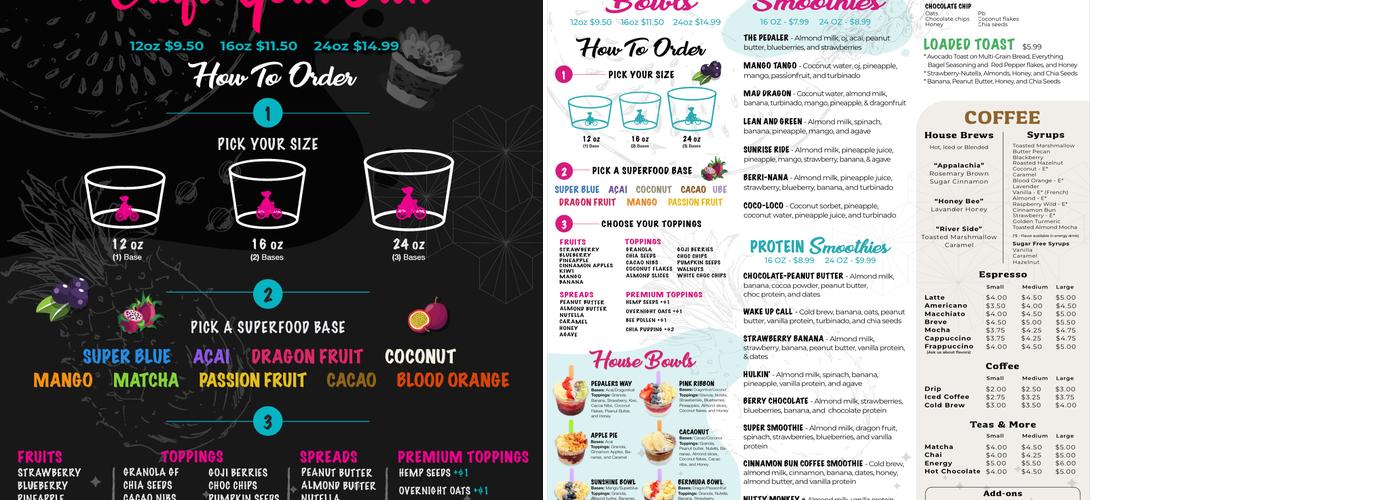 Blended Pedaler On The Go Menu