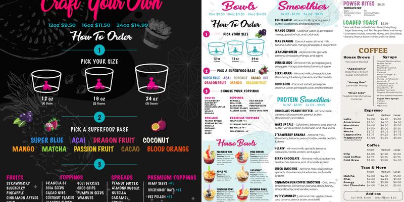 Blended Pedaler On The Go Menu