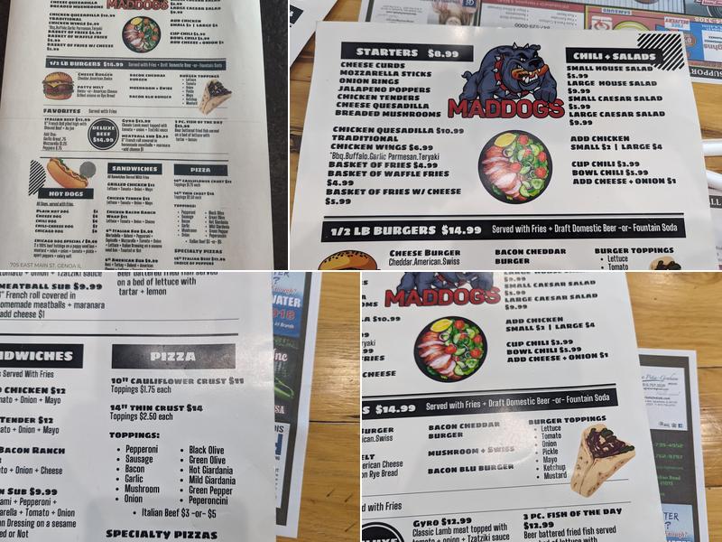 Maddog's Bar and Grill Menu