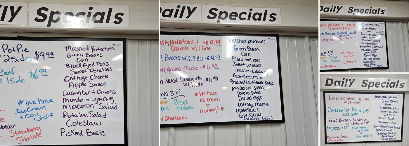 Goreville Grill Menu