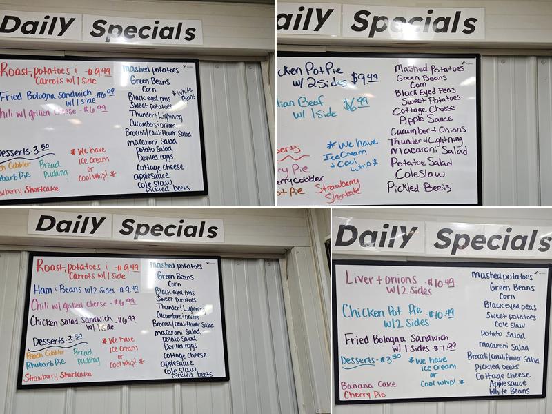 Goreville Grill Menu