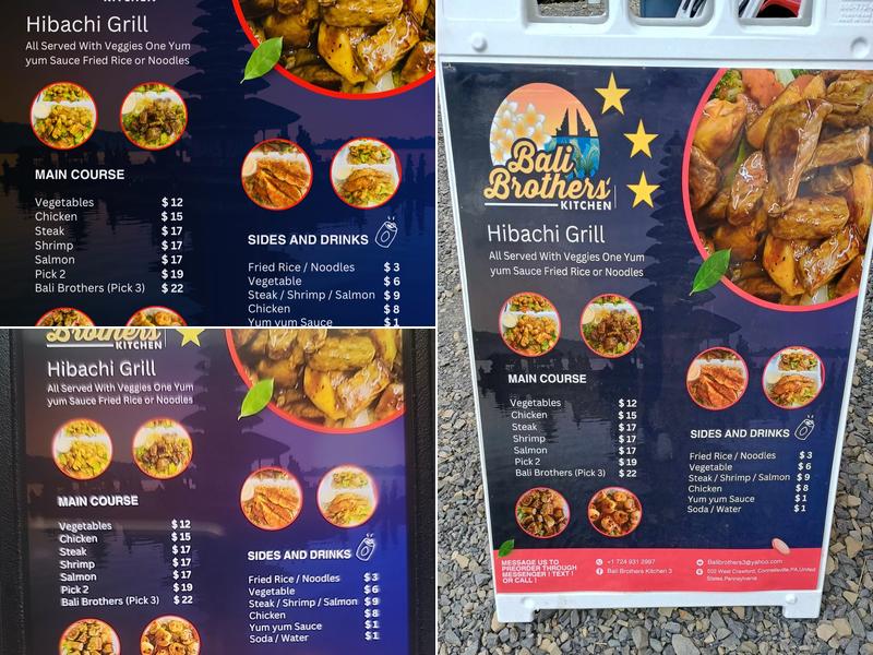 Bali Brothers Kitchen 3 Menu