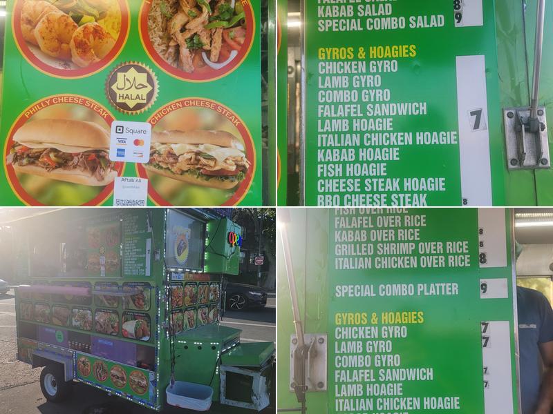 76ers Philly Halal food carts Menu