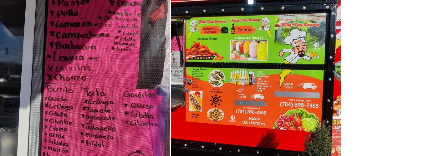 Tacos Don Sammy #2 Menu