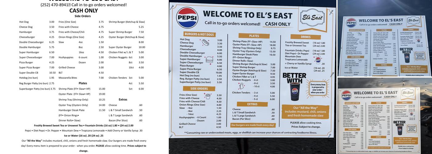 El’s East Menu