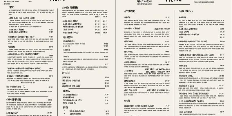 Luchador Micheladas & Botanas Menu