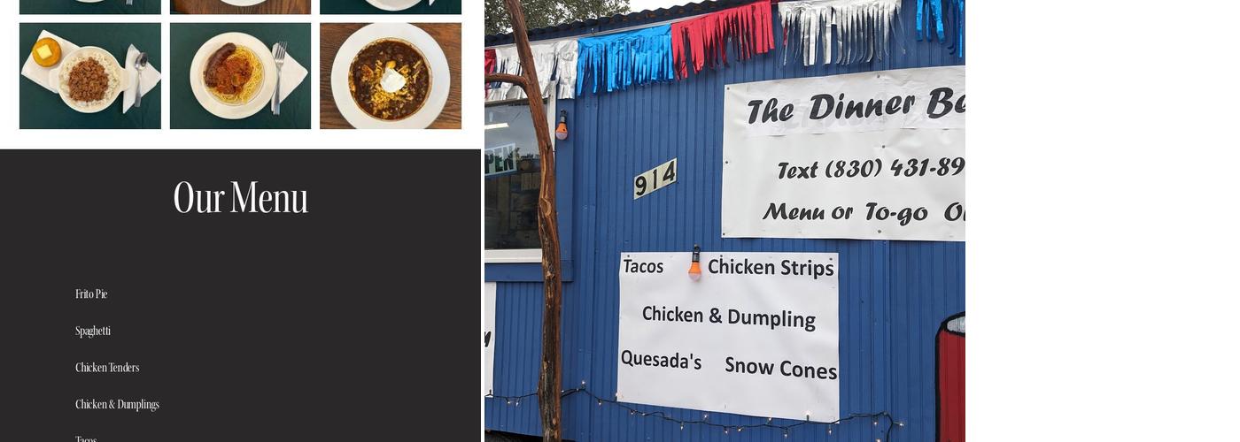 The Dinner Bell Menu