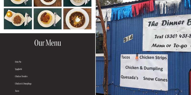 The Dinner Bell Menu