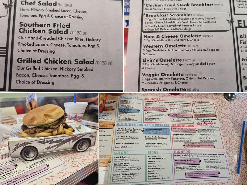 Boomarang Diner Menu