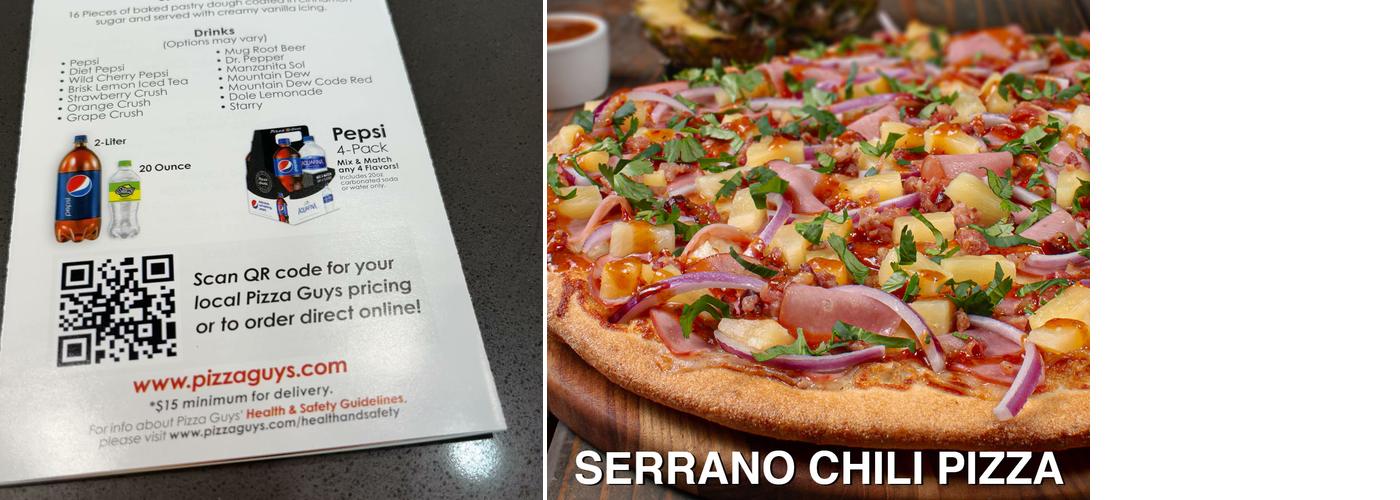 Pizza Guys Menu