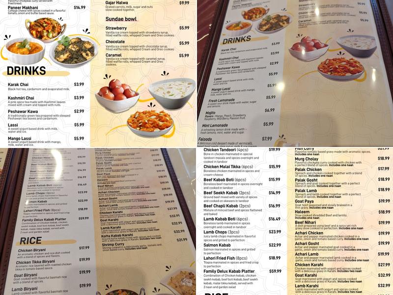 Zaiqa Restaurant Menu