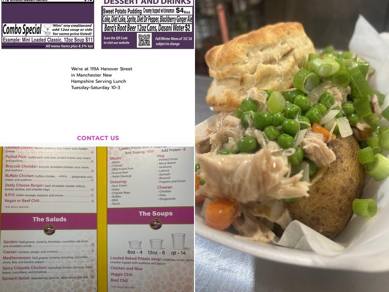 The Potato Concept Menu