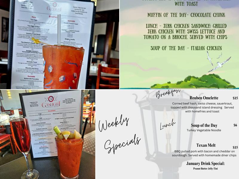 Gaslight District Diner Menu