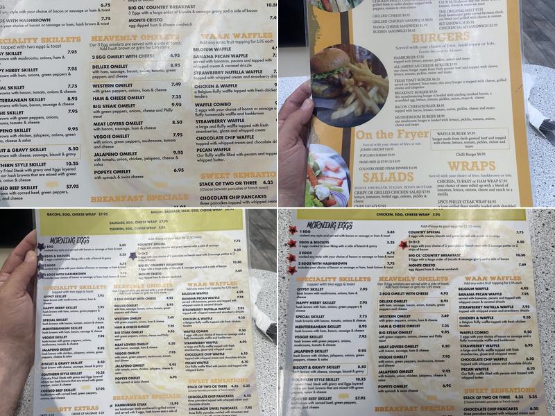 Waffle and Pancake House Menu