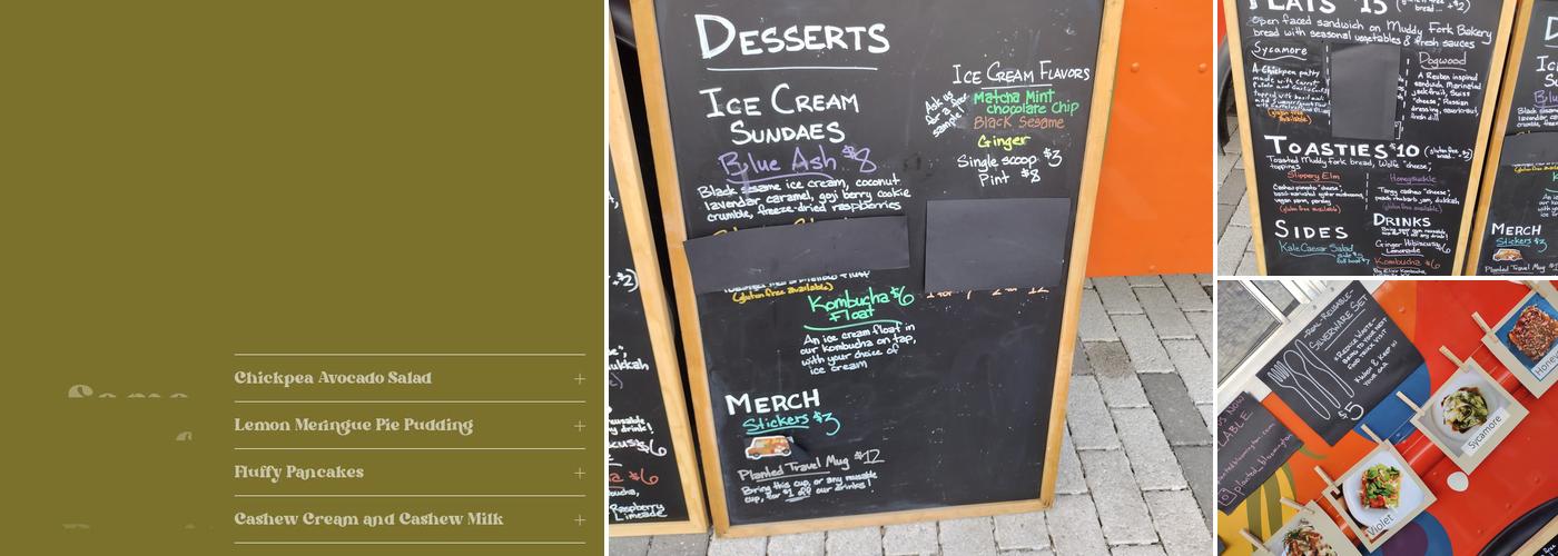 Planted Bloomington Menu