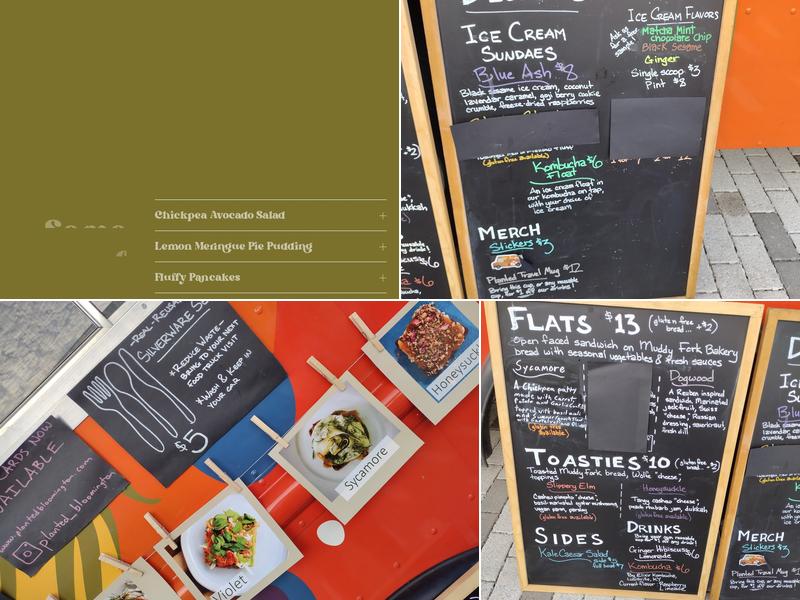 Planted Bloomington Menu