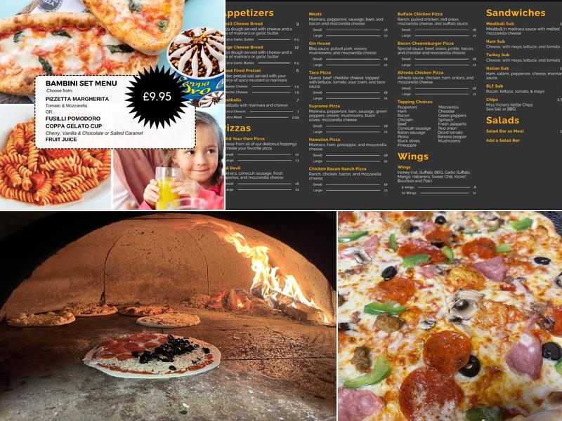 Warehouse pizza Menu