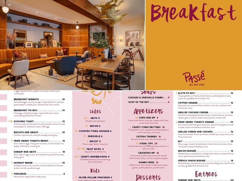 Passé Menu