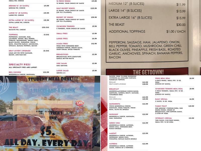 Pizza Menu
