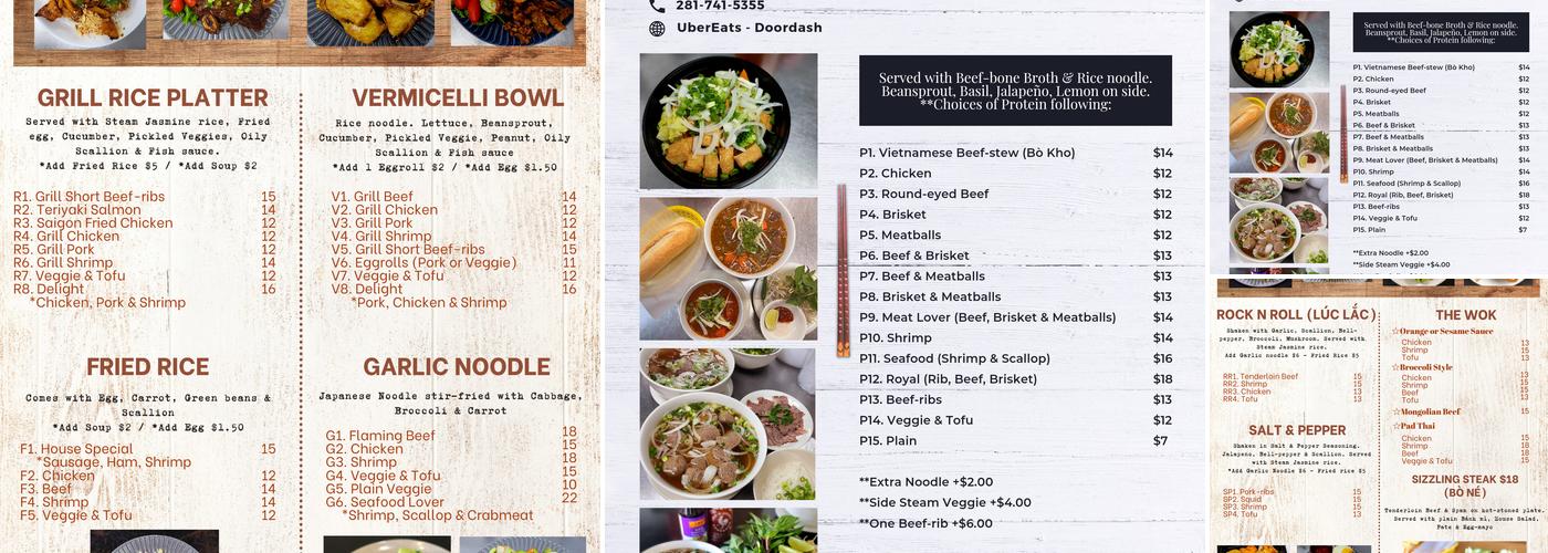 Saigon 7 Menu