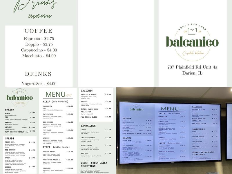 Balcanico Menu