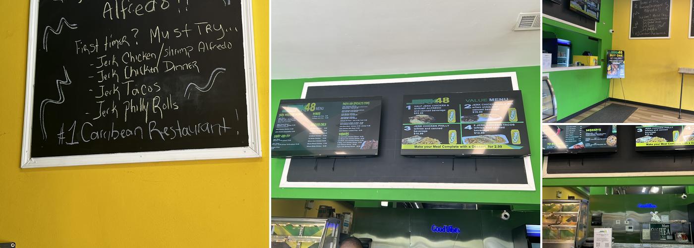 Jerk 48 Beverly Menu