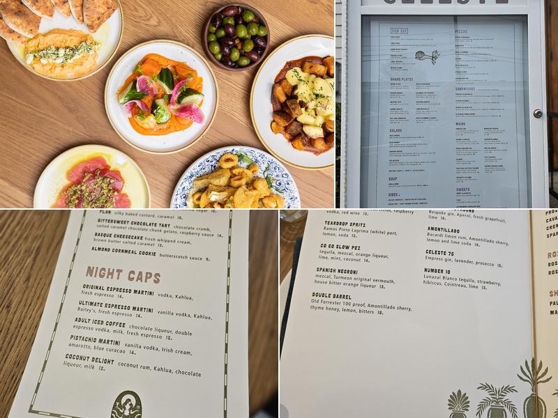 Celeste Menu