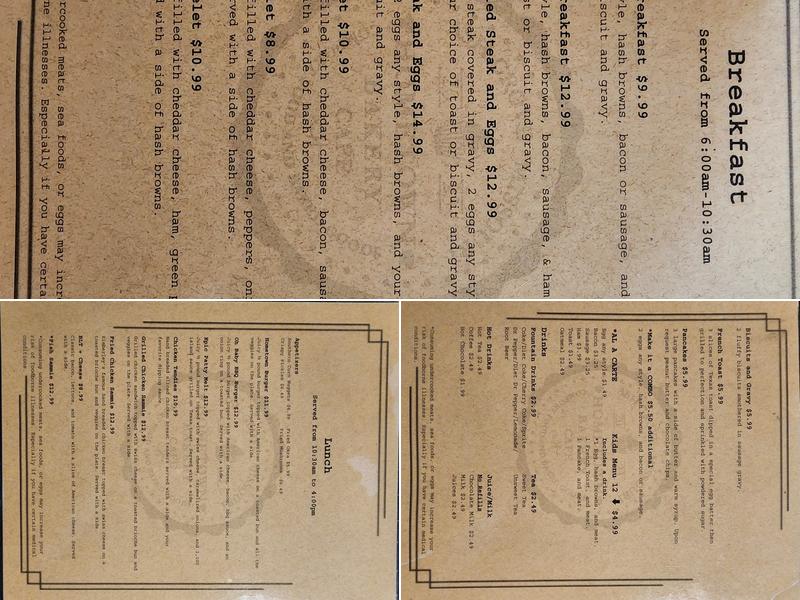 Hometown bakery cafe Menu