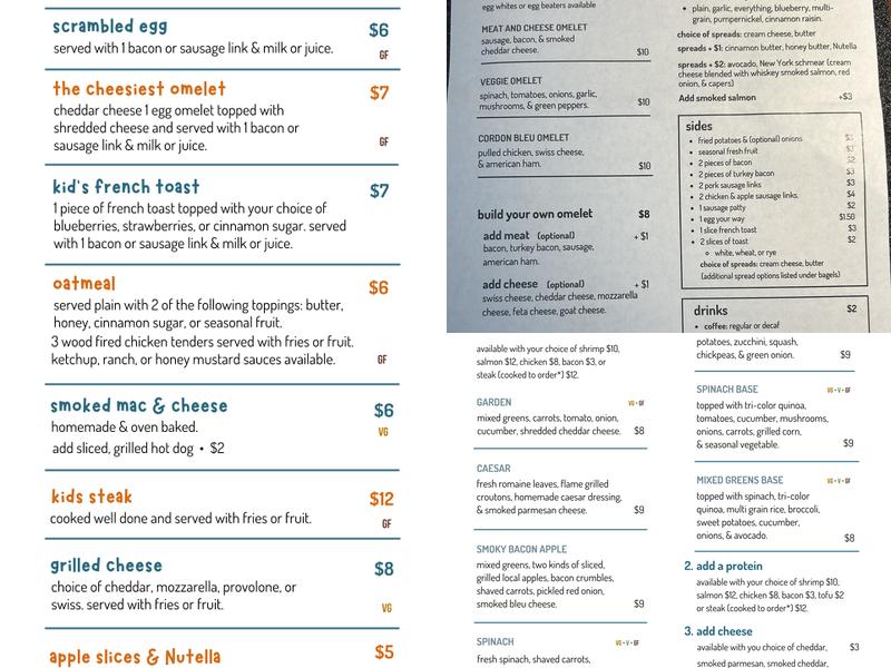 Wood Fired Wonders Menu