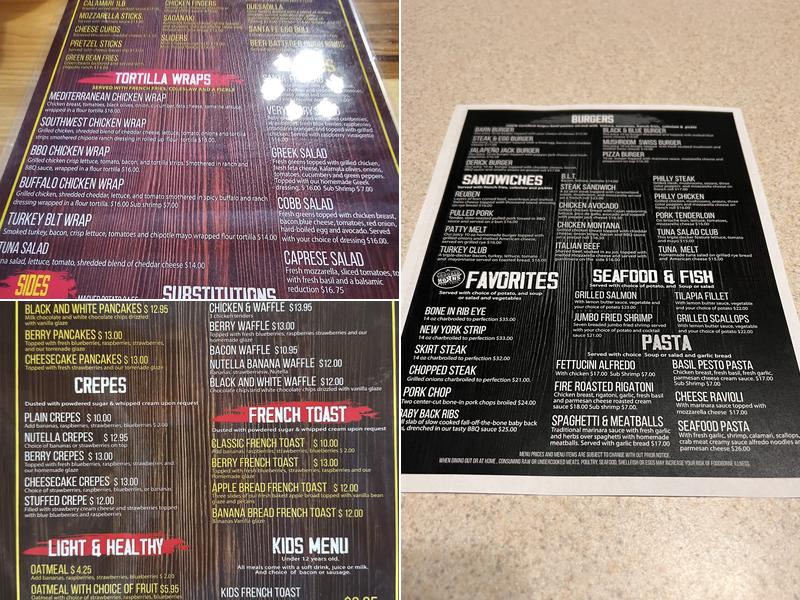 Crooked Horns Bar & Grill Menu