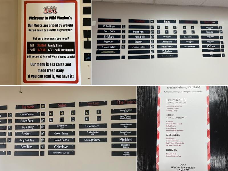 Wild Waylon’s BBQ Menu