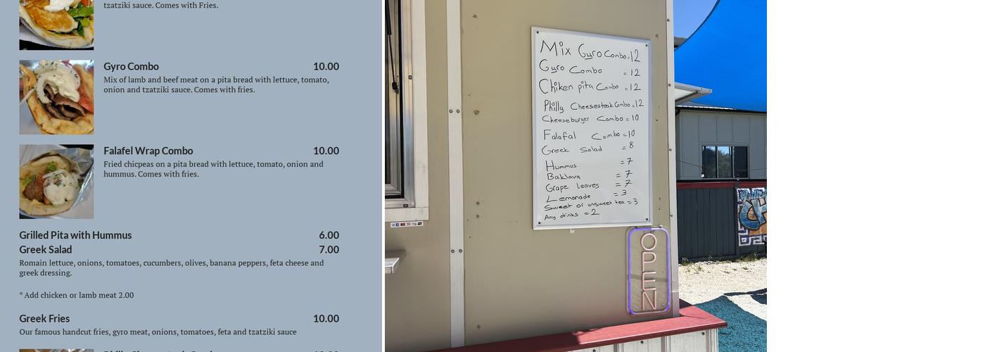 Efes greek kitchen Menu