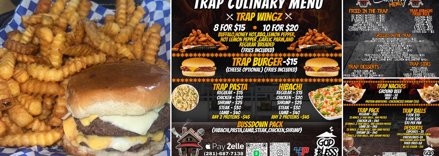 Trap Culinary Kitchen Menu