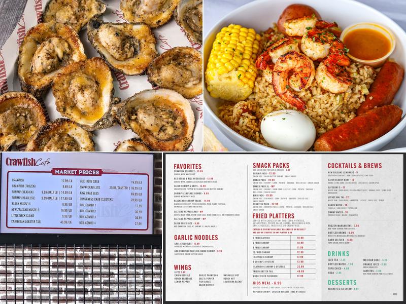 Crawfish Cafe Menu