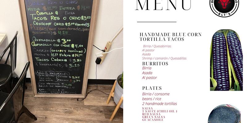 Birria estilo sinaloa Menu