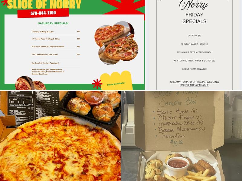 Slice of Norry Menu