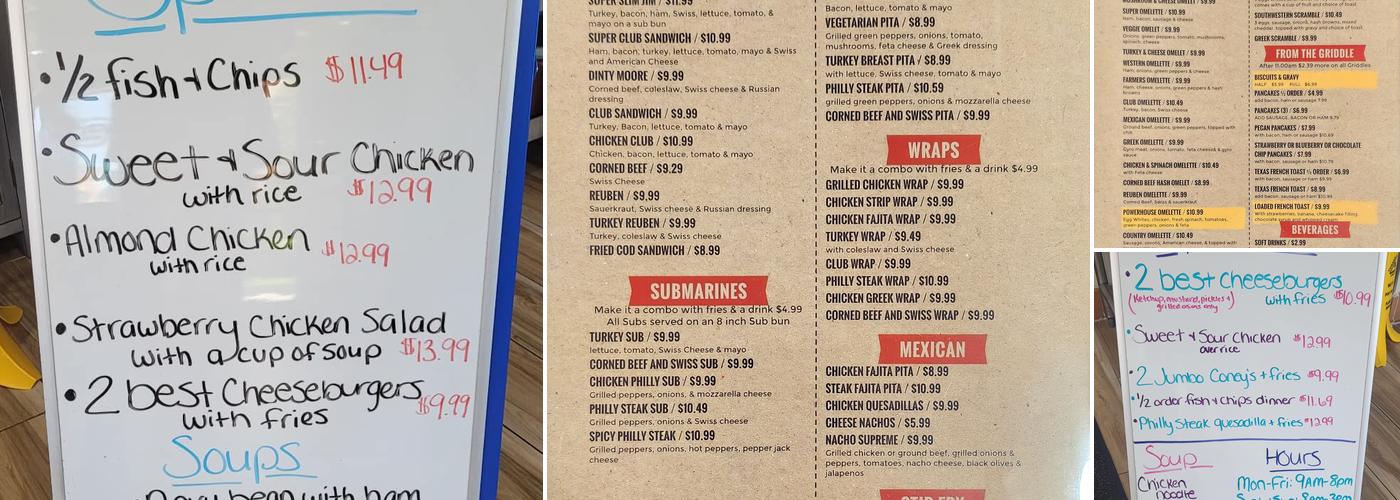 Burger Barn of Yale Menu