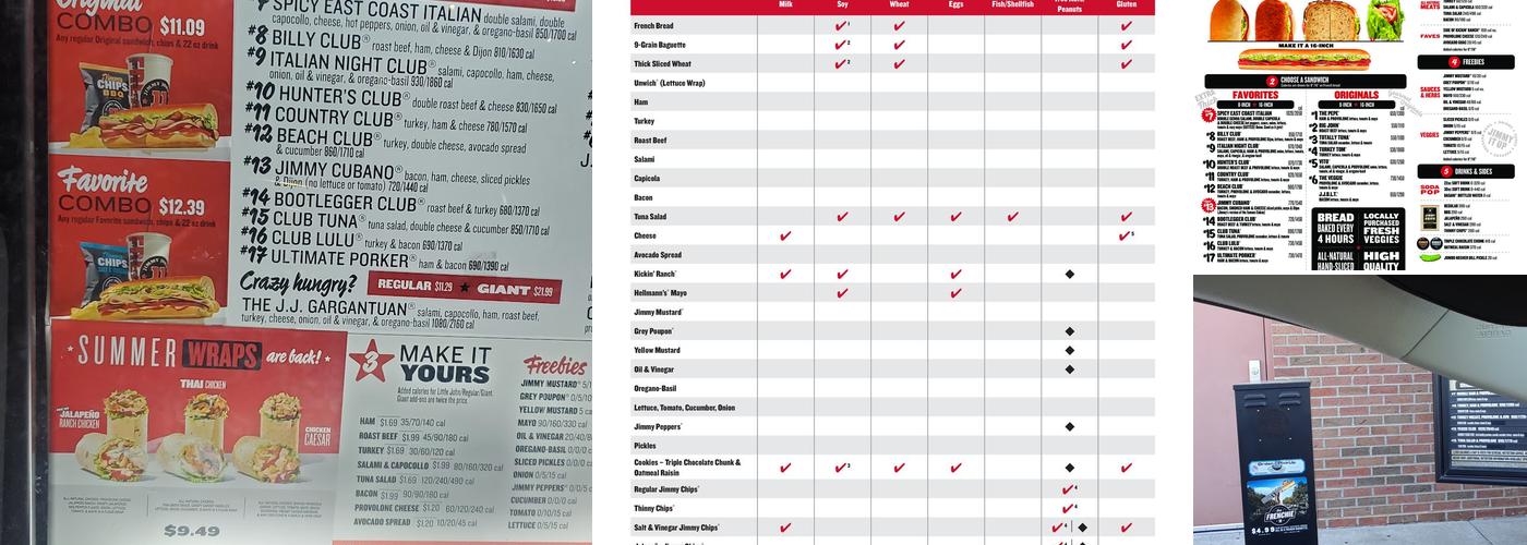 Jimmy John's Menu