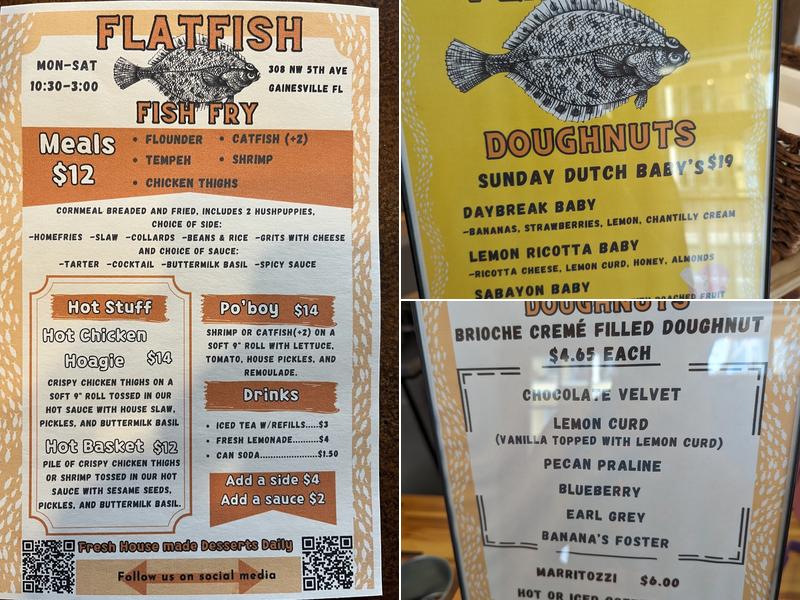 Flatfish GNV (Doughnuts and Bakery) Menu